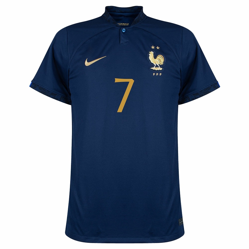 MAILLOT EQUIPE DE FRANCE DOMICILE COUPE DU MONDE 2022 GRIEZMANN – Image 3