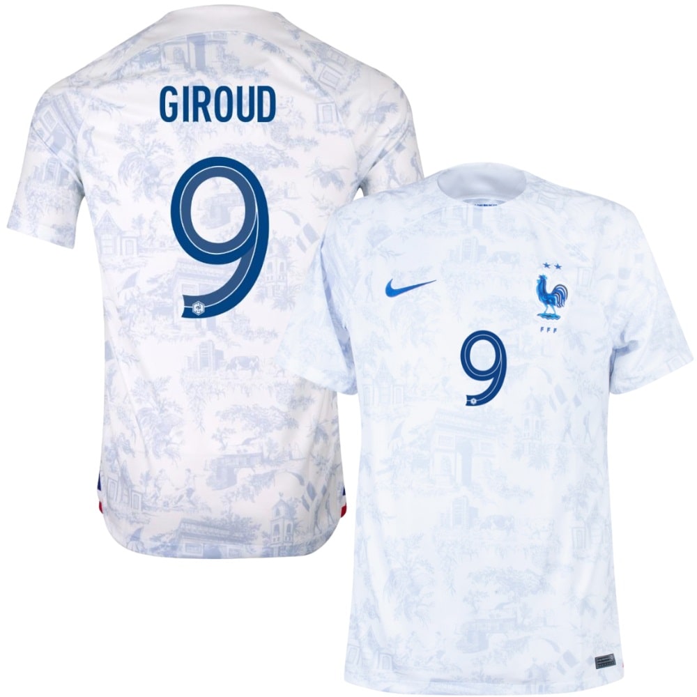 MAILLOT EQUIPE DE FRANCE EXTERIEUR COUPE DU MONDE 2022 GIROUD