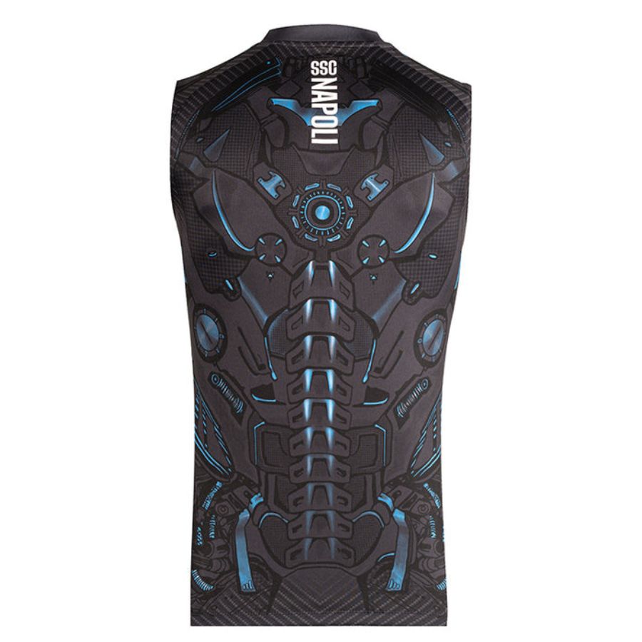 MAILLOT NAPLES 2025 2026 TRAINING NOIR SANS MANCHES – Image 2