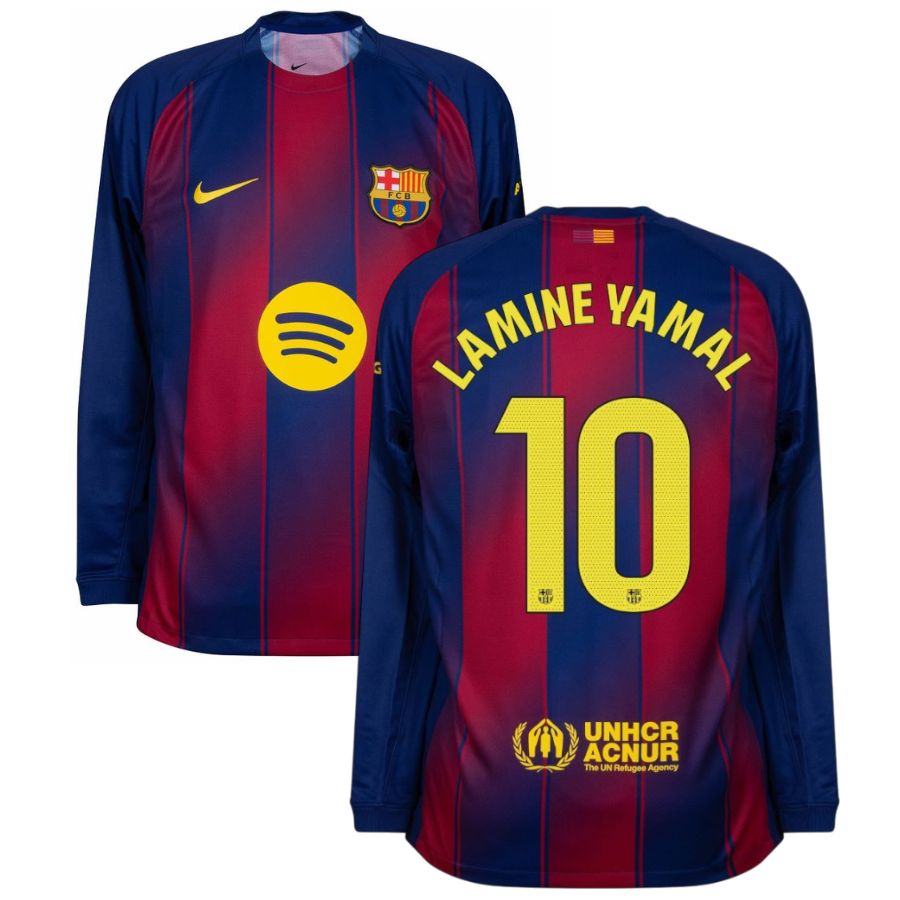Maillot Barca Domicile 2025 2026 Lamine Yamal Manches Longues