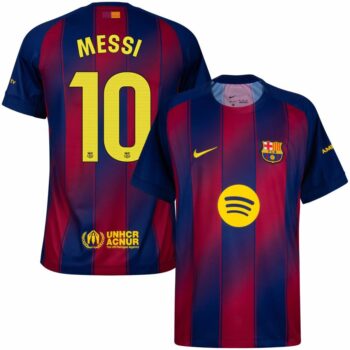 Maillot Barca Domicile 2025 2026 Messi 10 La Liga