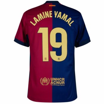 Alternative view of Maillot Enfant Barca Domicile 2024 2025 Lamine Yamal New Sponsor