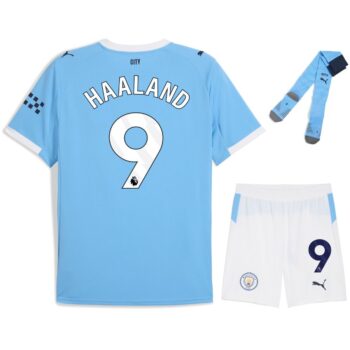 Maillot Kit Enfant Manchester City Domicile 2025 2026 Haaland
