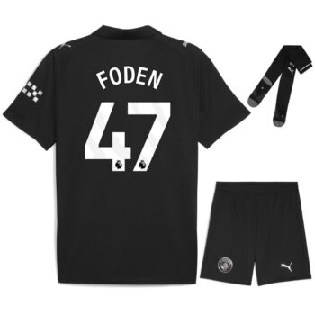 Maillot Kit Enfant Manchester City Exterieur 2025 2026 Foden