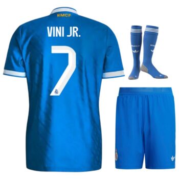 Maillot Kit Enfant Real Madrid Third 2025 2026 Vini Jr.