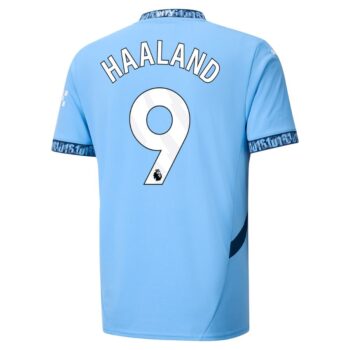 Alternative view of Maillot Manchester City Domicile 2024 2025 Haaland