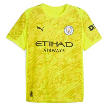 Maillot Enfant Manchester City Domicile 2025 2026 Gardien Jaune