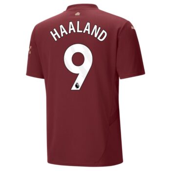 Alternative view of Maillot Manchester City Third 2024 2025 Haaland