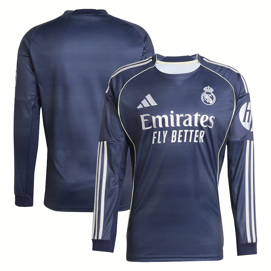 Maillot Real Madrid Exterieur 2025 2026 Manches Longues – Image 3